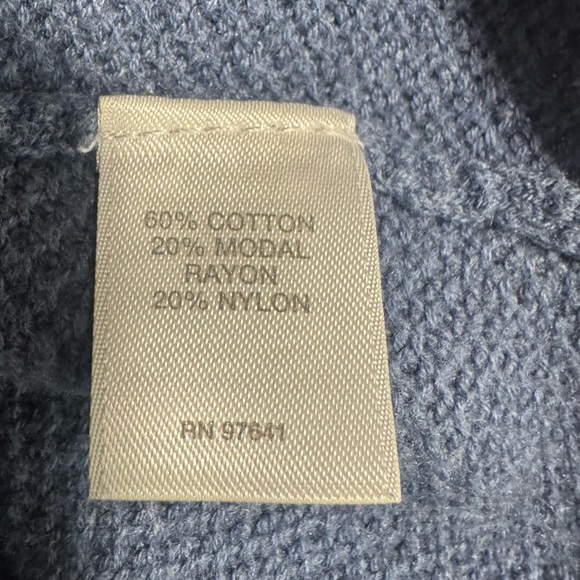 Pure Jill Textured Blue Cowl Neck Tunic Top Size 1 X - Picture 7 of 7